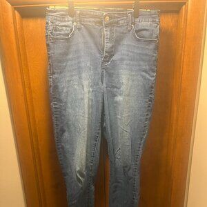 Jessica Simpson Women’s Adored Distressed High Rise Ankle Jeans